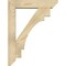 Ekena Millwork Merced Slat Rough Sawn Bracket w/ Offset Brace, Douglas Fir, 6"W x 26"D x 34"H BKT0604X26X34MRC06RDF - alternate 4